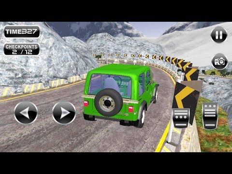 Green Extreme Offroad Jeep Driving Game || Green Jeep Games || Car Games || Car Racing Games 3D