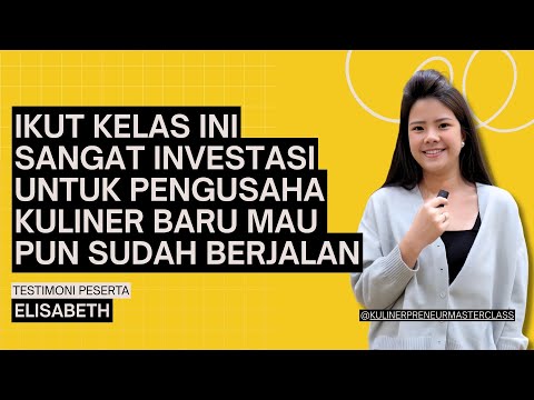 Kelas Ini Sangat Investasi untuk Pengusaha Kuliner