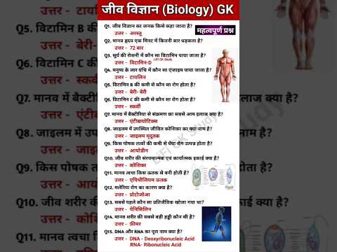 Biology GK || Biology MCQ Question || SSC and Compititive exams || #gk #biology #ssc