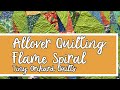 Allover Quilting Flame Spirals