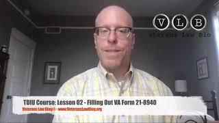 How to fill out VA Form 21 8940