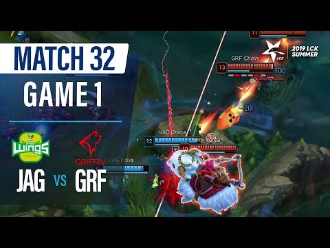JAG vs GRF | Match32 Game1 H/L | 2019 LCK Summer