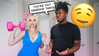 WEARING A SUPER PUSH-UP BRA TO THE GYM TO SEE MY BOYFRIEND'S REACTION!