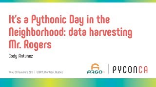 Download Lagu It’s a Pythonic Day in the Neighborhood - Data Harvesting Mr. Rogers (Cody Antunez) Thumbnail