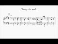 Change the world / Penthouse 【ピアノパート譜】