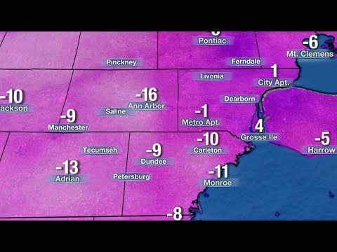Weather: Cold temperatures grip Michigan after snow -- Feb. 17, 2021