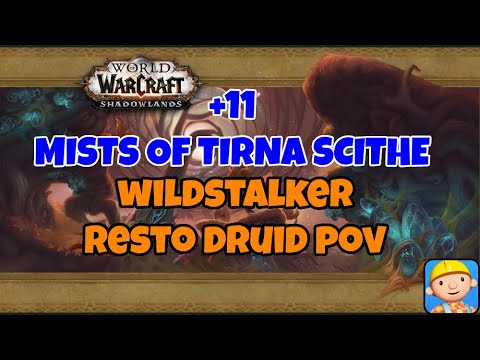 +11 Mists of Tirna Scithe | Resto Druid PoV | War Within M+