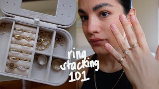 stacking rings 101 | how i create my stacks, new rings AND selling a vintage piece!!