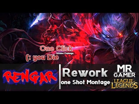 Rengar Rework One Shot Montage - Insane Damage Riot Plz!!!