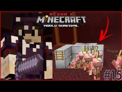 Nether Xp Ve Altın Farmı Minecraft Modlu Survival Sezon 2 Bölüm 15