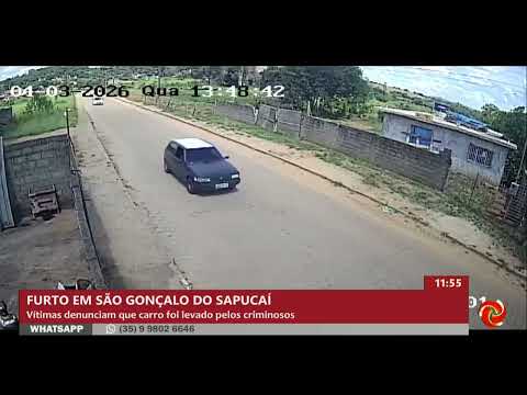 Furto de carro em São Gonçalo do Sapucaí