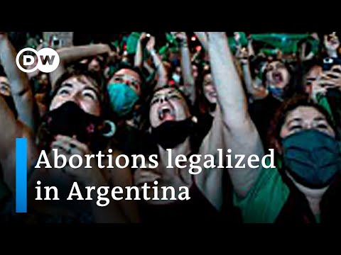 阿根廷參議院準許墮胎合法化法案｜DW新聞 (Argentina Senate approves bill to legalize abortion | DW News)