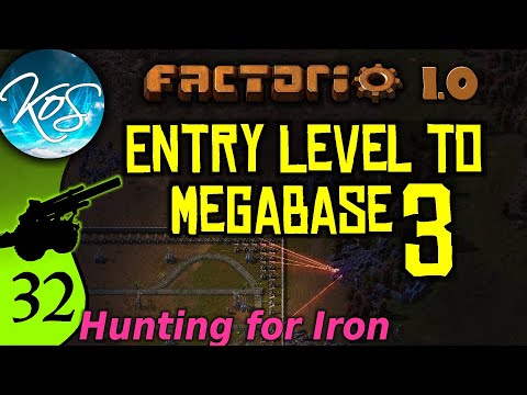 Factorio 1.0 Entry Level to Megabase 3, Ep 32: NEW MALL / HUNTING FOR IRON - Guide, Tutorial