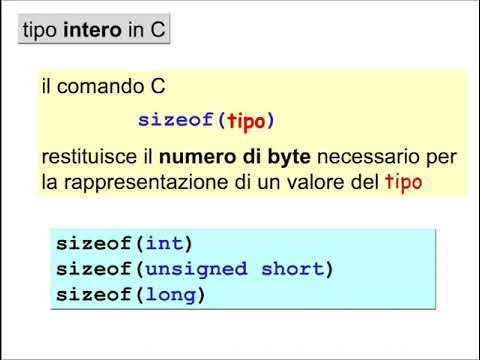 Lezione 3 3   Variabili e tipi in C
