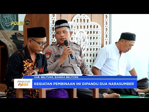 POLRES BELITUNG GELAR PEMBINAAN DAN PELATIHAN BILAL ATAU MUROQI BAGI REMAJA MASJID