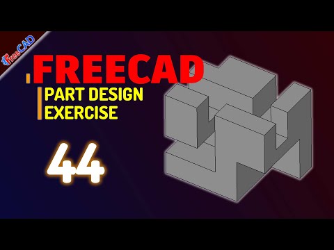 FreeCAD Exercise 44 Pocket Tutorial For Beginner