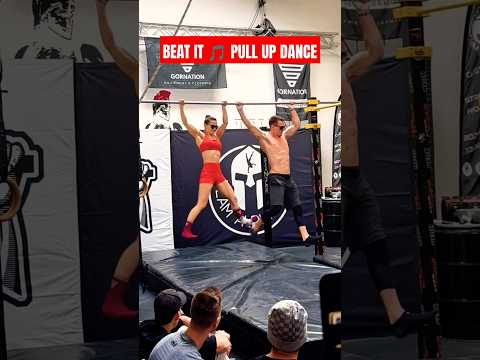 BEAT IT🎵 PULL UP BARDANCE DUO Full! #pullups #pullupdance #calisthenics #bardance #shorts #austria