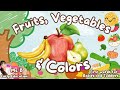 Learn Fruits Vegetables Colors For Toddlers First Words For Babies Kids Learning ESL English