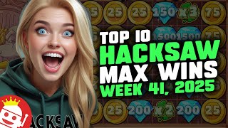 π₯ TOP 10 HACKSAW GAMING MAX WINS OF WEEK 41 / 2025 | REAL PLAYER WINS!