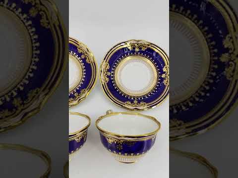 Восхитительная чайная пара, мануфактура "Spode" (модель "Spode Lancaster"), около 1975 года.