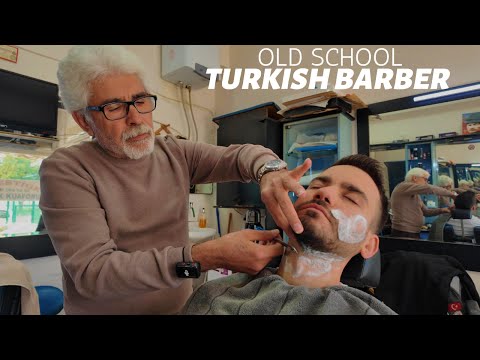 Old School Turkish Barber ASMR ✂️ Master with 50 Years of Experience