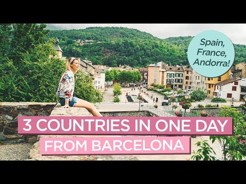 如何從巴塞羅那一日遊3個國家。西班牙、法國、安道爾 (How To Visit 3 Countries in One Day from Barcelona: Spain, France, Andorra)