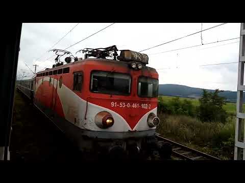 EC102 sosește in Stația Dărmănești cu Trenul R5735 Suceava-Cacica 31.07.2022