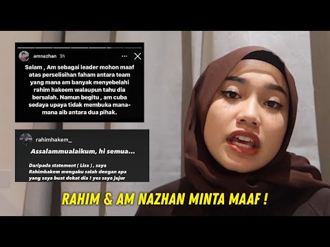 Team Am Nazhan Minta Maaf ! Alhamdulillah 😭
