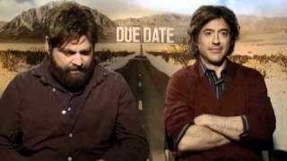 Zach Galifianakis & Robert Downey Jr. interview  - Due Date