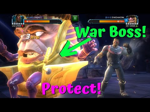 Protect MODOK War Boss Fight W/Falcon! Deathless Streak! - Marvel Contest of Champions