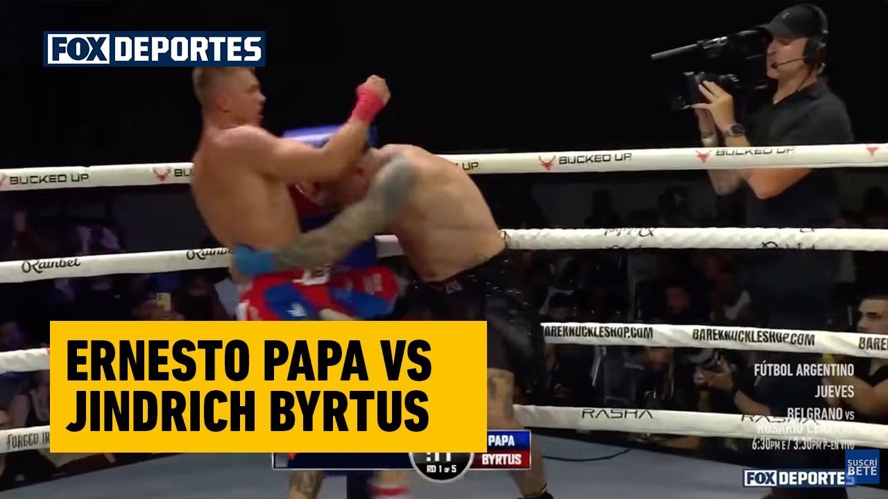 ERNESTO PAPA vs JINDRICH BYRTUS, tiraron la toalla tras lluvia de puños | PELEA COMPLETA | BKFC 91