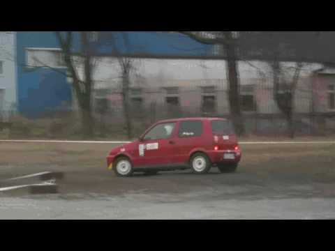 II KJS Oświęcimski - 1 próba. Załoga Filip Byrdy / Beata Garncarczyk Fiat CC Sporting