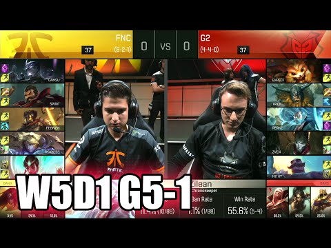 Fnatic vs G2 eSports | Game 1 S6 EU LCS Summer 2016 Week 5 Day 1 | FNC vs G2 G1 W5D1 1080p
