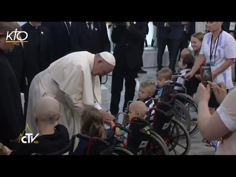 Résumé de la visite du Pape Francois à l’hopital pédiatrique de Cracovie-Prokocim