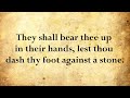 Psalm 91 - He that dwelleth in the secret place of the most High - KJV with words