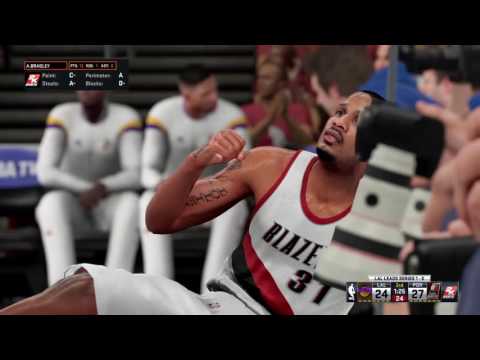 NBA2K16 MyLeague S2 Ep.68 Playoffs Gm2 Lakers vs Rip City
