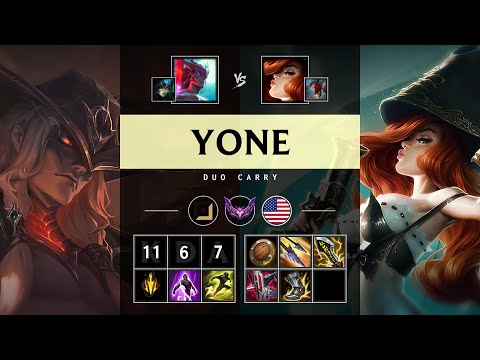 Yone ADC vs Miss Fortune - NA Master Patch 25.08