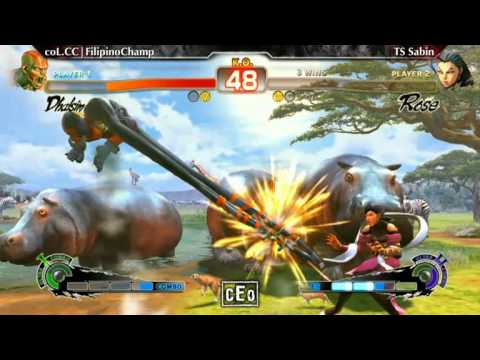 Sabin ( Rose ) VS Filipino Champ ( Dhalsim ) - CEO 2012