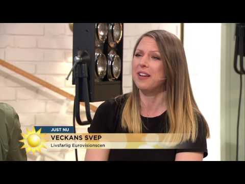 Scenen på Eurovision livsfarlig - "Det ramlar ner folk hela tiden" - Nyhetsmorgon (TV4)