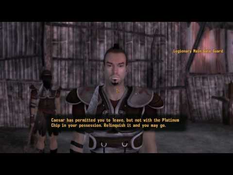Fallout: New Vegas - Trying to leave the Fort with the Platinum Chip