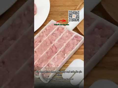 Dụng Cụ Làm Thịt Viên, Cơm Viên 4 Ngăn Chống Dính Tiện Dụng