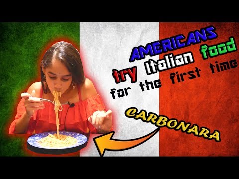 AMERICANS try ITALIAN FOOD for the FIRST TIME