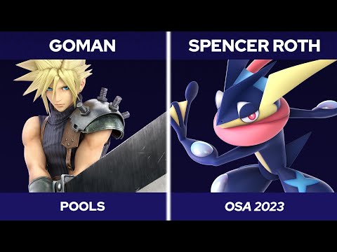 OSA 2023 Singles - GoMan (Cloud) vs. Spencer Roth (Greninja) - SSBU Tournament