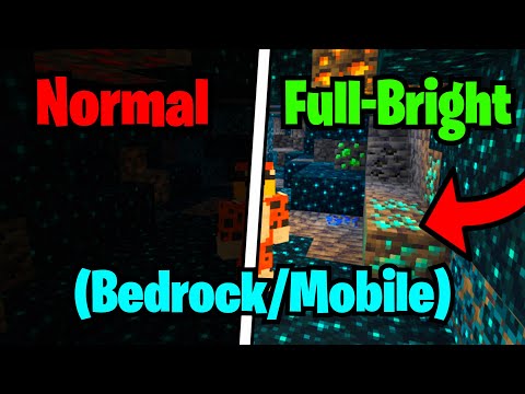 How to Get NIGHT VISION for Minecraft MCPE 1.19+! How To Get MAX BRIGHTNESS 1.19 (Bedrock/Mobile)