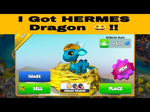 I got my 3rd Divine Dragon 😊 HERMES Dragon || Dragon Mania legends Ancient fest Event