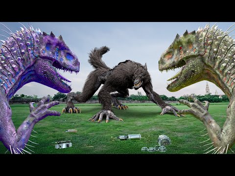 The Lost World:  T-REX VS WEREWOLVES | Hollywood Movie | Jurassic World Dinosaur Fan Movie