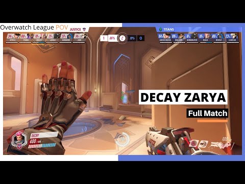 DECAY ZARYA POV | Playoffs - Full Match | Washington Justice vs Vancouver Titans | OWL Season 2020