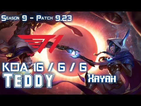 SKT T1 Teddy XAYAH vs SENNA ADC - Patch 9.23 KR Ranked