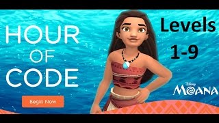 Hour Of Code - Disney, Levels 1-9