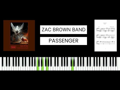 Zac Brown Band - Passenger (BEST PIANO TUTORIAL & COVER)